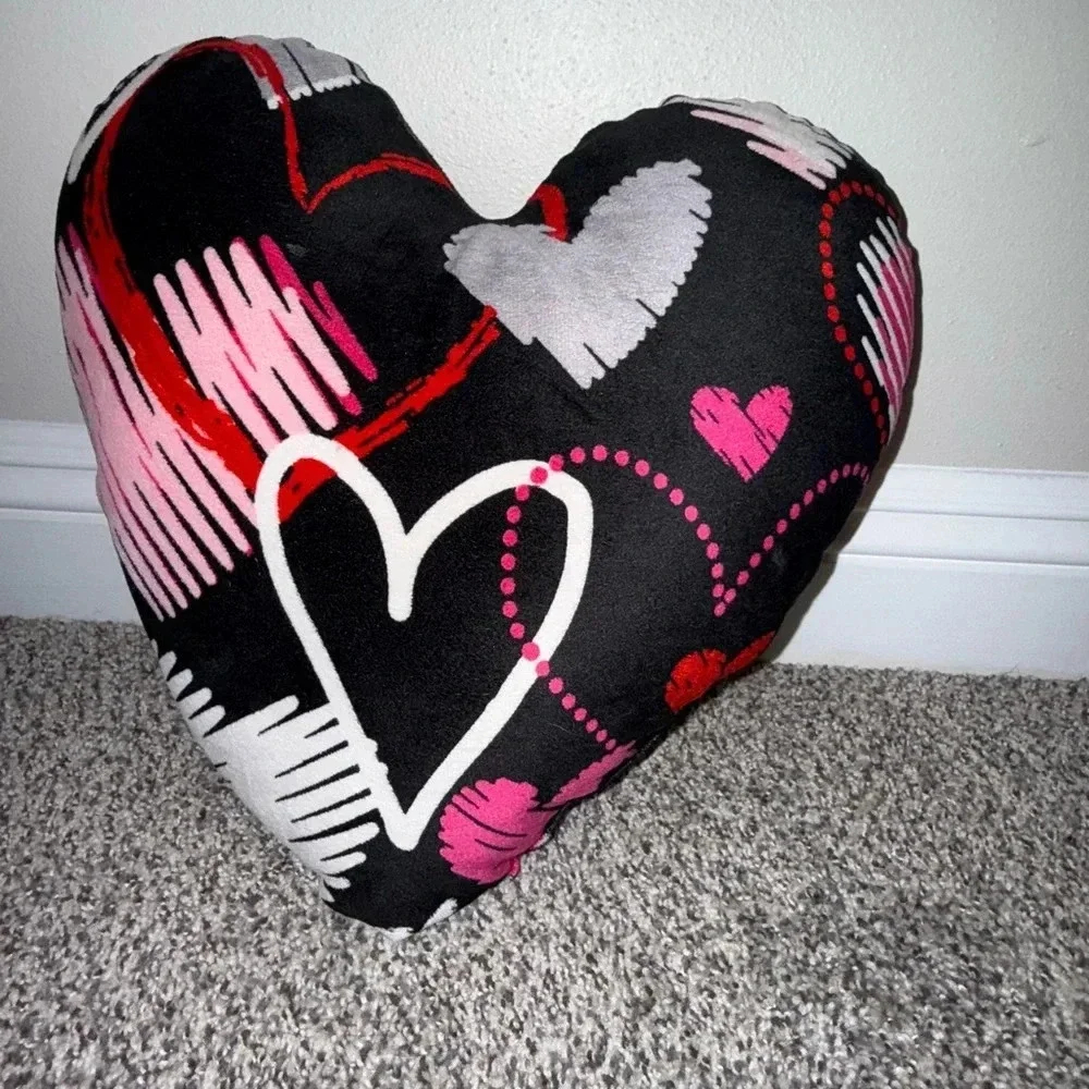 Homemade heart pillow